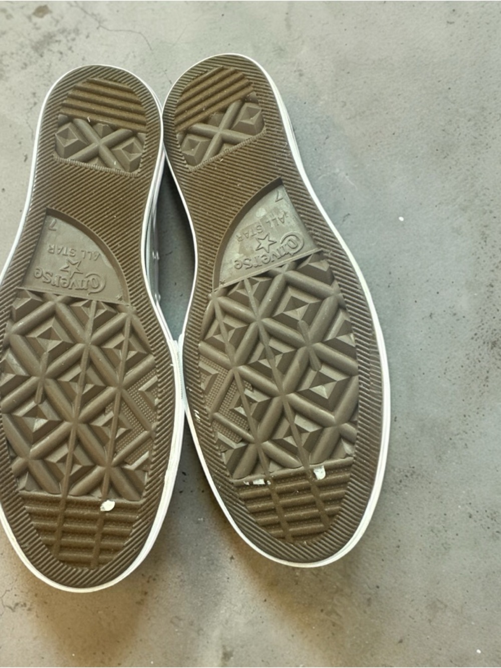 Converse Low Top Platform Sneakers in Light Gray and White - Picture 8 of 8